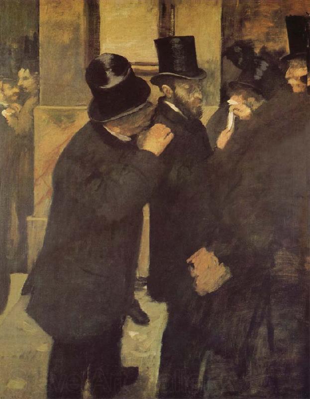 Edgar Degas In the Bourse